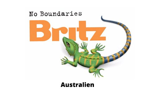 Britz Rentals Australia, Logo, Middle-Class Motorhome, Middle-Class Camper