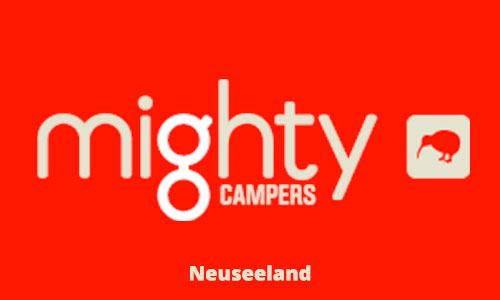 Mighty Campers logo, Mighty Budget Camper, Mighty Budget camper